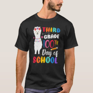 100th Day Of School No Prob Llama 100th Day Third T-Shirt