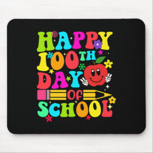 100th Day Of School Retro 100 Days Teacher Student Mouse Pad