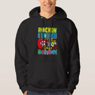 100th Day of School Rocking and Rolling Boys Hoodie