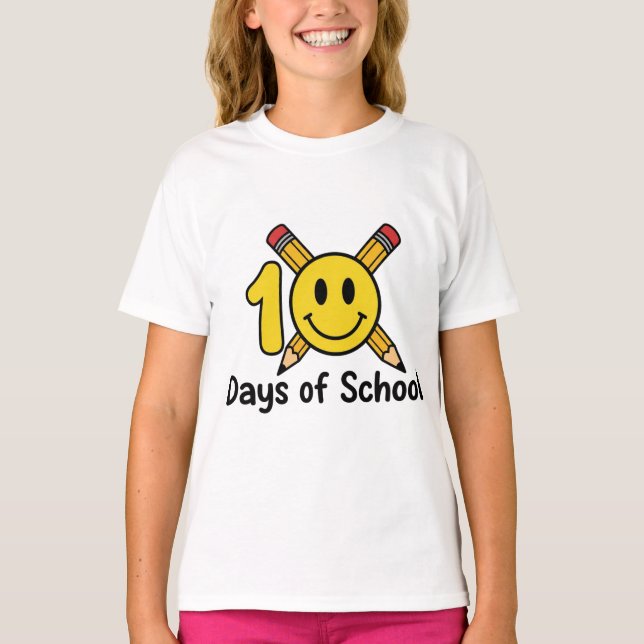 100th Day of School Shirt – Cute Teacher & Student (Front)