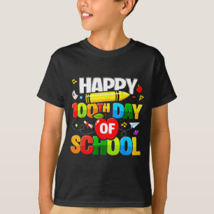 100th Day Of School Shirt For Teachers Kids Happy 