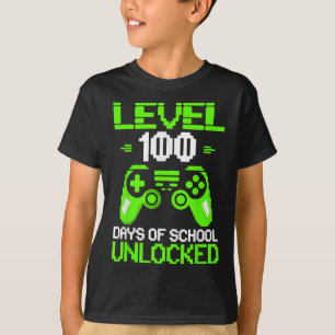100th Day Of School Shirt Kids Video Games Boy Gam