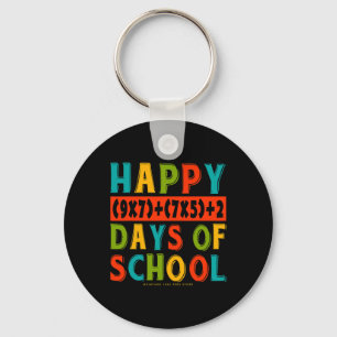 100th Day Of School Shirts Teacher Kids Back To Sc Key Ring