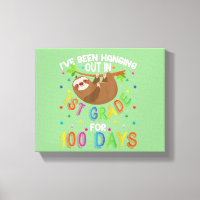 100th Day Of School Sloth Design 1st Grade 100 Day