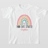 100th Day Of School Smarter Rainbow Student Kids