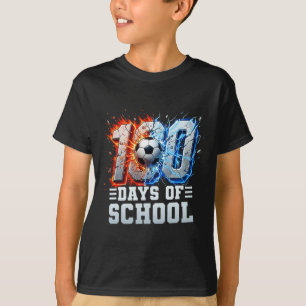 100th Day Of School Soccer 100 Days Of School Boys T-Shirt
