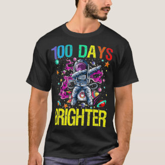 100th Day Of School Stars Space Rocket  T-Shirt