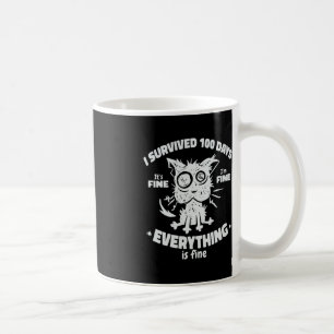 100th Day of School Students Kids - I Survived 100 Coffee Mug