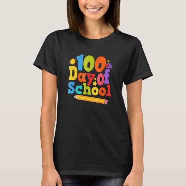 100th Day Of School Teacher 100 Day Survival Tee (Front)