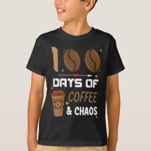 100th Day Of School Teacher 100 Days Of Coffee And T-Shirt