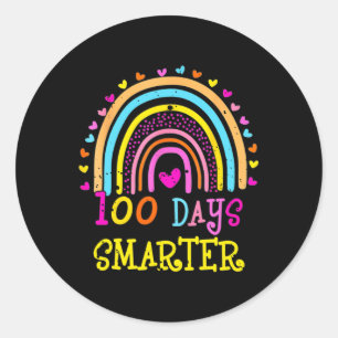 100th Day Of School Teacher - 100 Days Smarter Rai Classic Round Sticker