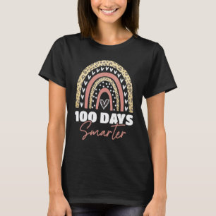 100th Day of School Teacher  100 days smarter rain T-Shirt