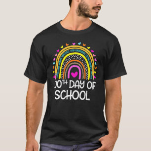 100th Day Of School Teacher  100 Days Smarter Rain T-Shirt