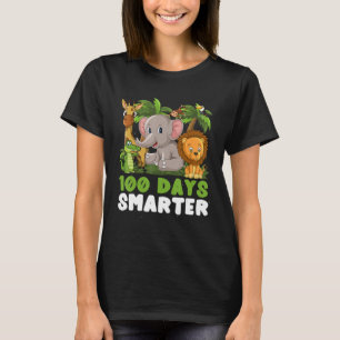 100th Day of School Teacher 100 days smarter Safar T-Shirt