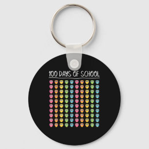 100th Day Of School Teacher Happy 100 Days Of Scho Key Ring