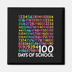 100th Day Of School Teacher Kids 100 Days Math Num Magnet