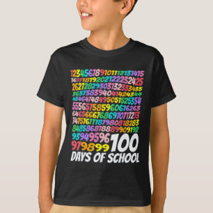 100th Day Of School Teacher Kids 100 Days Math Num T-Shirt