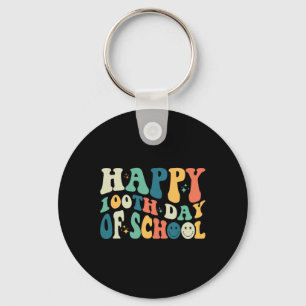 100th Day Of School Teacher Kids 100 Days Of Schoo Key Ring