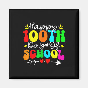 100th Day Of School Teacher Kids Child Happy 100 D Magnet