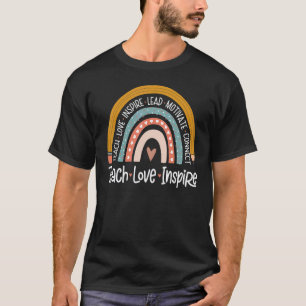 100th Day Of School Teacher Rainbow 100 Days Of Sc T-Shirt