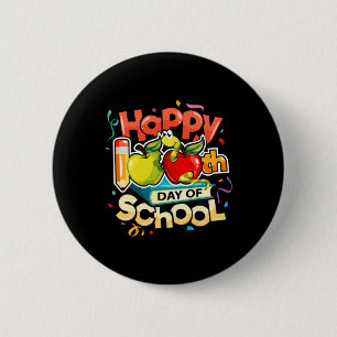 100th Day Of School Teacher Rainbow 100 Days Smart 6 Cm Round Badge