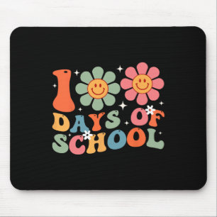 100th Day Of School Teacher Retro Kids 100 Days Of Mouse Pad