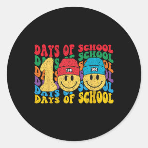 100th Day Of School Teachers 100 Days  Classic Round Sticker