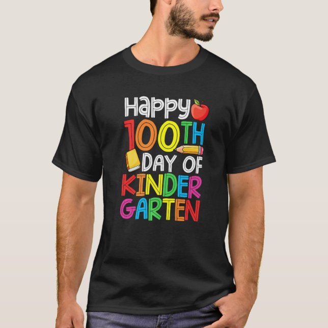 100th Day of School Teachers 100 Days Smarter Kind T-Shirt (Front)