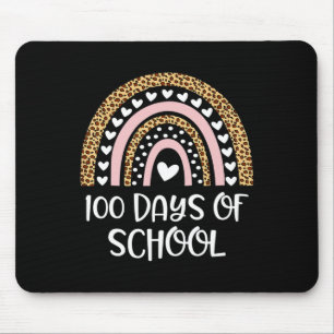 100th Day Of School Teachers 100 Days Smarter Rain Mouse Pad