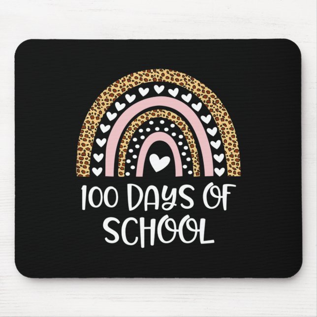 100th Day Of School Teachers 100 Days Smarter Rain Mouse Pad (Front)