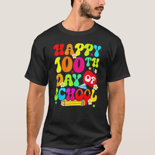 100th Day Of School Teachers Costume 100 Days Stud T-Shirt (Front)