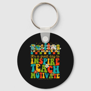 100th Day Of School Teachers It’s A Good Day To Le Key Ring