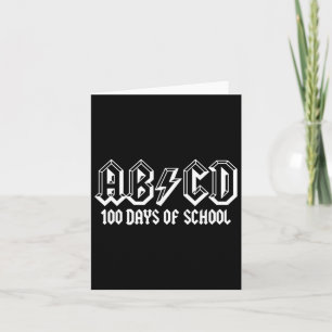 100th Day Of School Teachers Kids Child Happy 100  Card