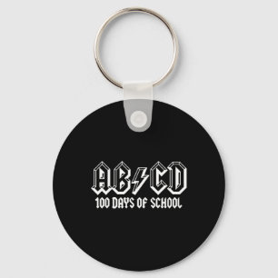 100th Day Of School Teachers Kids Child Happy 100 Key Ring