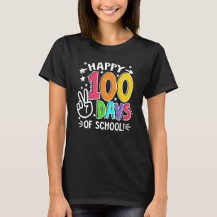 100th Day Of School Teachers Kids Child Happy 100  T-Shirt