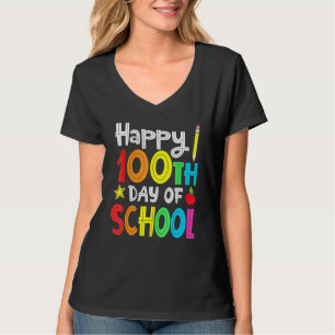 100th Day Of School Teachers Kids Child Happy 100  T-Shirt