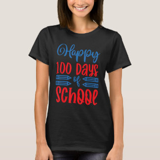 100th Day Of School Teachers Kids Child Happy 100 T-Shirt