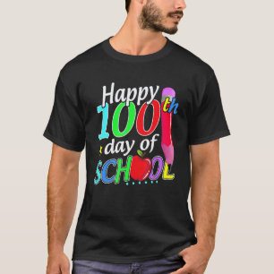 100th Day of School Teachers Kids Girls Boys Happy T-Shirt