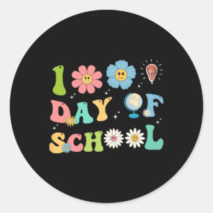 100th Day Of School Teachers Kids Happy 100 Days O Classic Round Sticker
