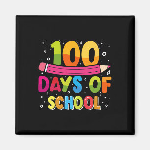 100th Day Of School Teachers Kids Happy 100 Days O Magnet