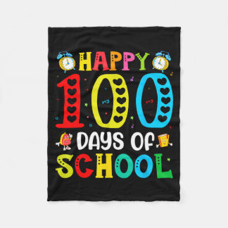 100th Day Of School Teachers Students 100 Days Of Fleece Blanket