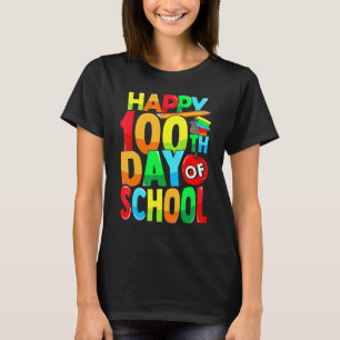 100th Day Of School Teachers Womens Girls 100 Days T-Shirt