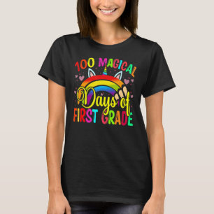 100th Day Of School Unicorn 100 Magical Days First T-Shirt
