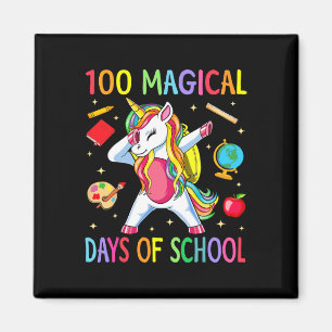 100th Day Of School Unicorn 100 Magical Days Teach Magnet