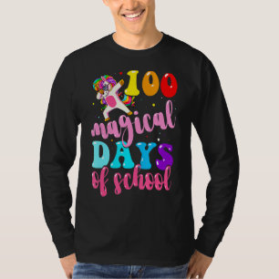 100th Day of School Unicorn 100 Magical Days Teach T-Shirt