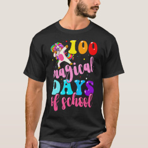 100th Day of School Unicorn 100 Magical Days Teach T-Shirt