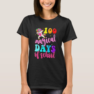 100th Day Of School Unicorn 100 Magical Days Teach T-Shirt