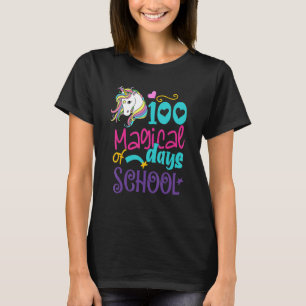 100th Day Of School Unicorn 100 Magical Days Teach T-Shirt