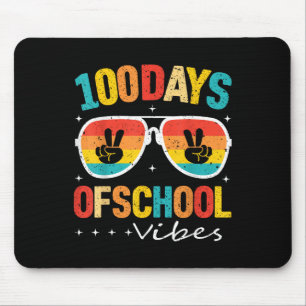 100th Day Of School Vibes Happy 100 Days Of School Mouse Pad