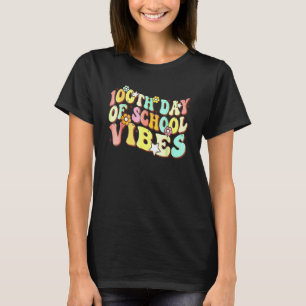 100th Day Of School Vibes Teachers Kids Child Happ T-Shirt